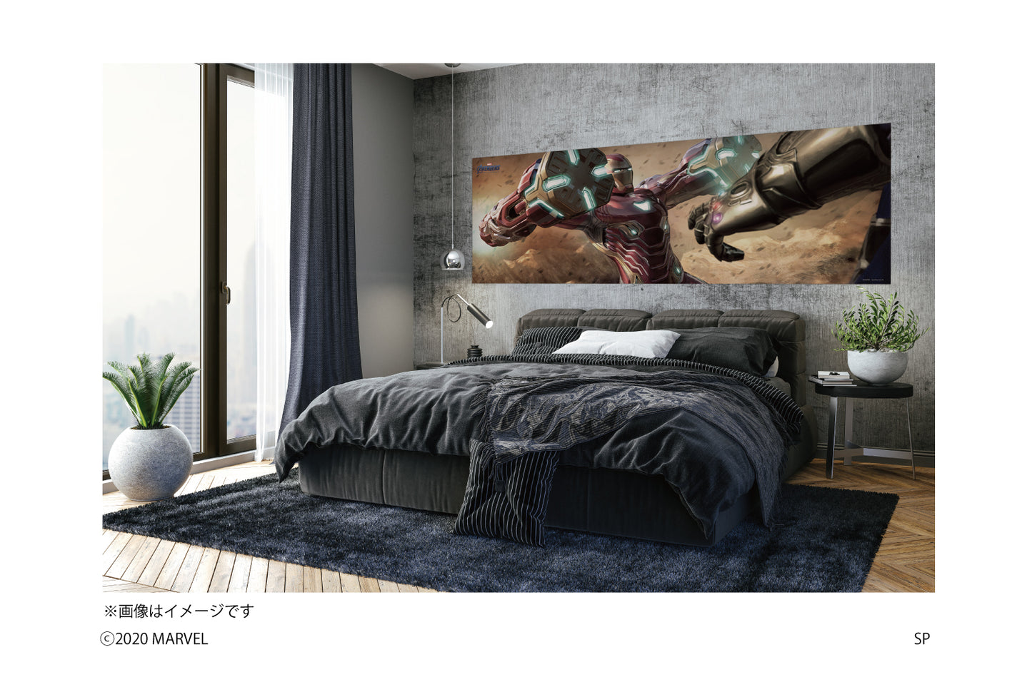 アベンジャーズの日本製ウォールステッカー。アイアンマンの壁紙。